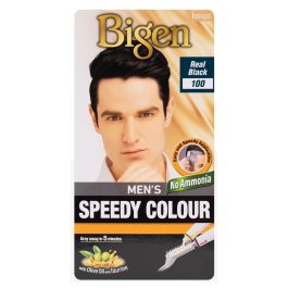 Bigen Men's Speedy Colour 100 Real Black